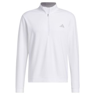 adidas Elevated 1/4 Zip Golf Pullover White