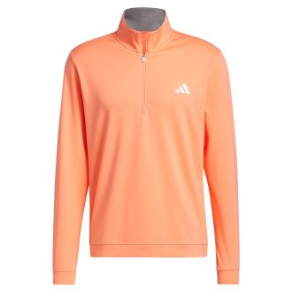 adidas Elevated 1/4 Zip Golf Pullover Coral Fusion