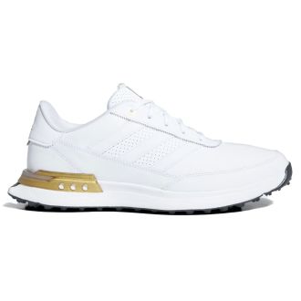 adidas S2G SL Leather 24 Gold Edition Golf Shoes ID8699 White/White/Gold Metallic