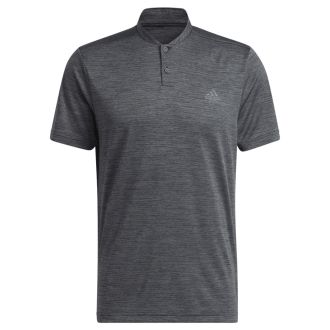 adidas Texture Stripe Golf Polo Shirt HM7392 Black/Grey Five