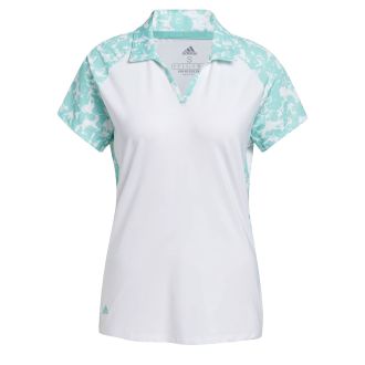 adidas Ultimate365 Primegreen Printed Ladies Golf Polo Shirt GQ2419 White