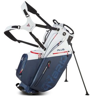 Big Max Dri Lite Hybrid Plus Waterproof Golf Stand Bag WL90077-WHT/NVY/RED White/Navy/Red
