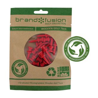 Brand Fusion Graduated Biodegradable Wooden Golf Tees TEWG31R