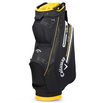 Callaway 2024 Chev Dry 14 Waterproof Golf Cart Bag Black/Goldenrod
