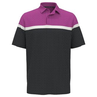 Callaway Classic Geo Print Golf Polo Shirt CGKSE0A1-510 Purple Orchid