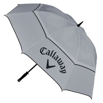 Callaway Shield 64" Double Canopy Golf Umbrella Grey Black 5921071