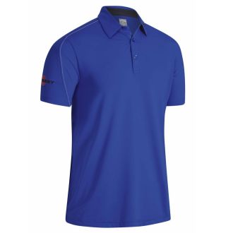 Callaway Stitched Colour Block Golf Polo Shirt CGKSB028-471 Egyptian Blue