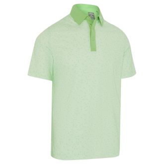 Callaway Trademark All Over Chev Golf Polo Shirt Green Ash CGKSE089-322