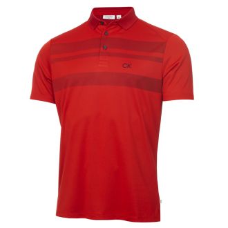 Calvin Klein Marina Golf Polo Shirt CKMS22531-CAR Cardinal Red