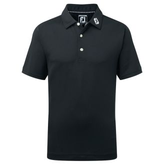 FootJoy Junior Stretch Pique Golf Polo Shirt 92745 Black