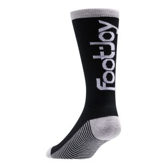 FootJoy ProDry Heritage Crew Golf Socks 15036H-8541 Black/Heather Grey/White