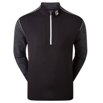 FootJoy Tonal Heather Chill-Out Golf Pullover 90296 Black