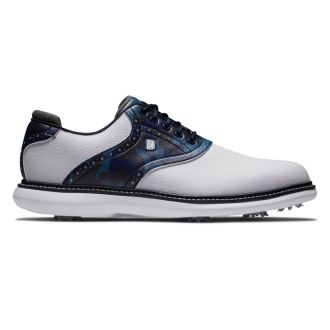 FootJoy Traditions Golf Shoes 57945 White/Navy/Multi