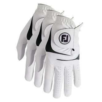 FootJoy WeatherSof Golf Glove (3 Pack) 66255E-401 White
