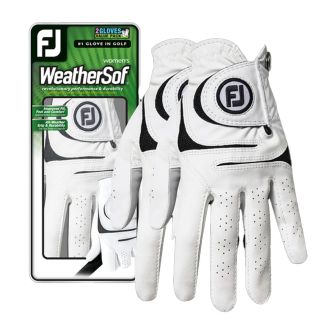 FootJoy WeatherSof Ladies Golf Glove (2 Pack) 67952E White