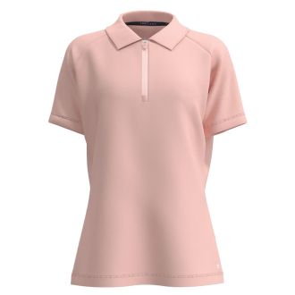 Forelson Blockley Ladies Zip Golf Polo Shirt FOR016 Pink
