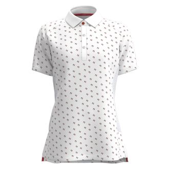 Forelson Varah Ladies Golf Polo Shirt FOR001 White Pattern