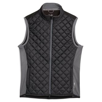 Puma Frost Quilted Golf Vest 621526-01 Puma Black/Slate Sky