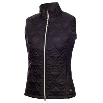 Green Lamb Gerry Quilted Ladies Golf Gilet AG21900 Black