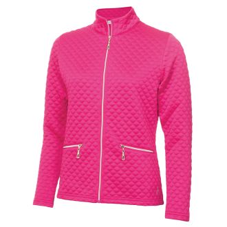 Green Lamb Kaydra Quilted Ladies Golf Jacket SG22929 Magenta