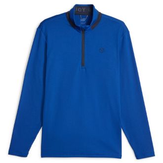 Puma Lightweight 1/4 Zip Golf Pullover 621517-06 Festive Blue/Navy Blazer