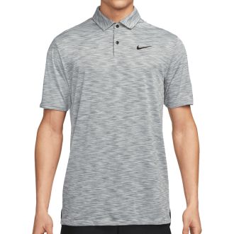 Nike Dri-FIT Tour Space Dye Golf Polo Shirt DX6091-084 Smoke Grey/Light Smoke Grey/Black