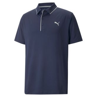 Puma MATTR Bridges Golf Polo Shirt 538708-03 Navy Blazer