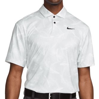 Nike Dri-FIT Tour Pine Print Golf Polo Shirt FQ0402-121 Summit White/Black