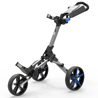 PowaKaddy 2022 Micra 3-Wheel Compact Push Golf Trolley Blue
