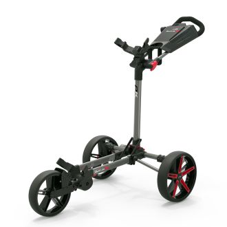 PowaKaddy DLX Lite FF 3-Wheel Push Golf Trolley Red