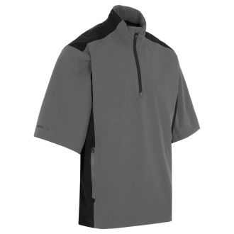 Proquip 2023 Aqualite Half Sleeve Waterproof Golf Jacket Grey/Black