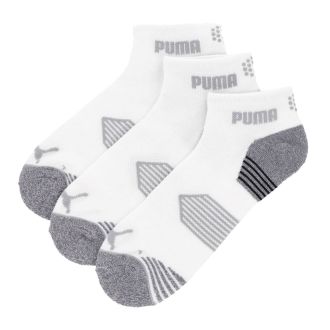 Puma Essential 1/4 Cut Golf Socks - 3 Pack 858562-01 White