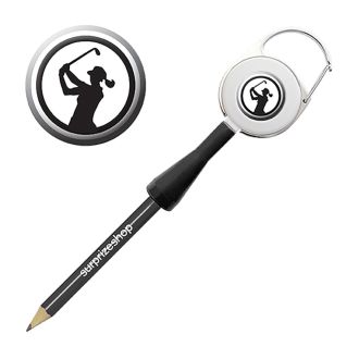Surprizeshop Lady Golfer Retractable Golf Pencil RP009005 Black