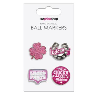 SurprizeShop Pink Good Luck Golf Ball Marker Set MS006009