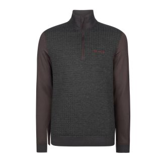 Ted Baker Pitchin Funnel Neck Golf Pullover Charcoal