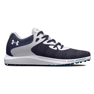 Under Armour Charged Breathe 2 Knit SL Ladies Golf Shoes 3026405-400 Midnight Navy/White