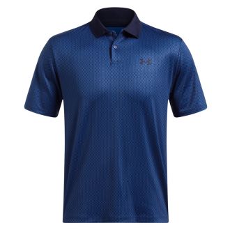 Under Armour Performance 3.0 Labrinth Golf Polo Shirt 1377377-416 Midnight/Tech Blue/Midnight