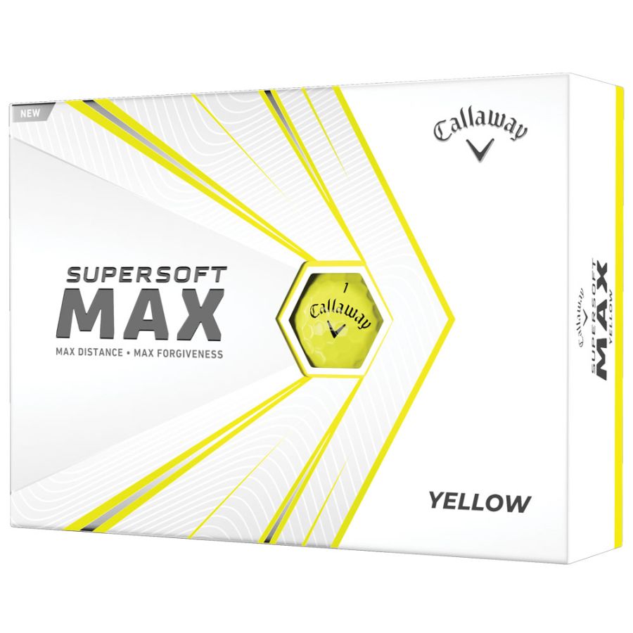 Callaway Supersoft MAX Yellow Golf Balls | Snainton Golf